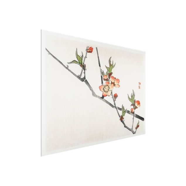 Bilder für die Wand Asiatische Vintage Zeichnung Kirschblütenzweig