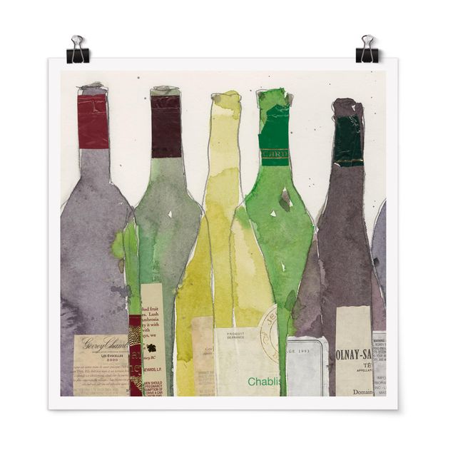 Poster - Wein & Spirituosen III - Quadrat 1:1