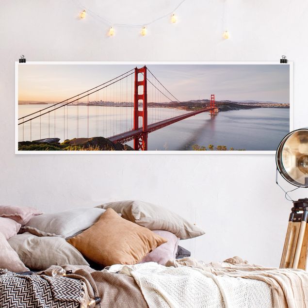 Städte Poster Golden Gate Bridge in San Francisco