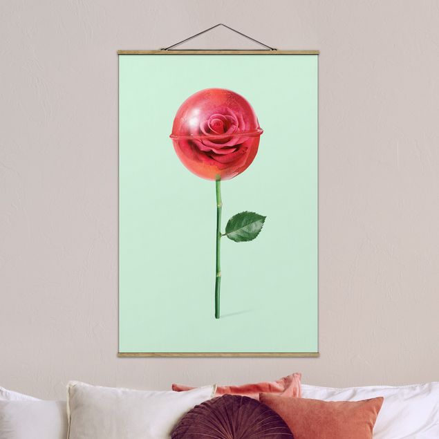 Bilder für die Wand Rose mit Lollipop