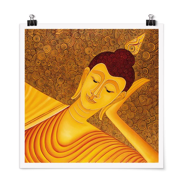 Poster - Shanghai Buddha - Quadrat 1:1