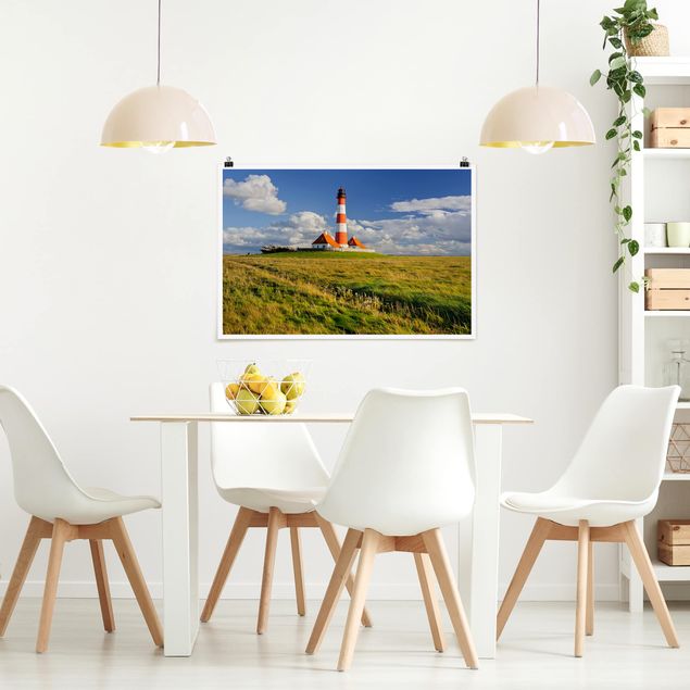 Poster - Leuchtturm in Schleswig-Holstein - Querformat 2:3