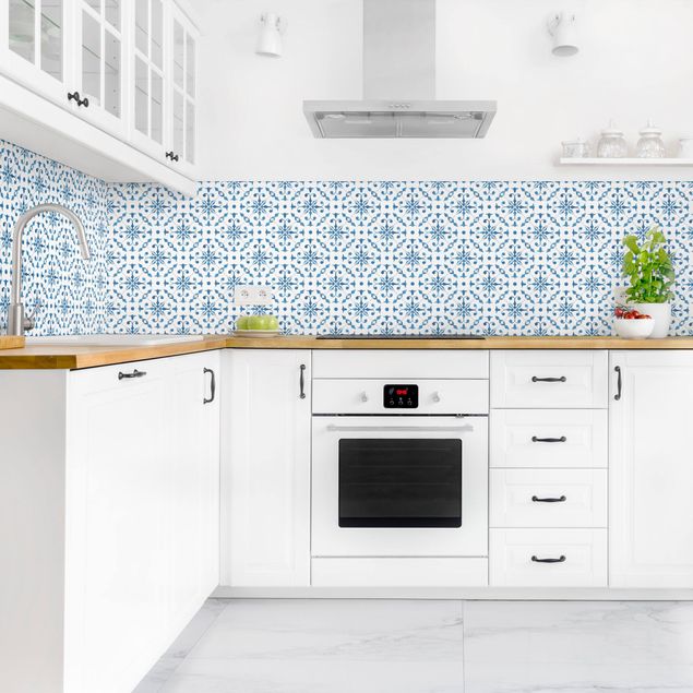 Küchenrückwand Muster Aquarell Fliesen - Tavira