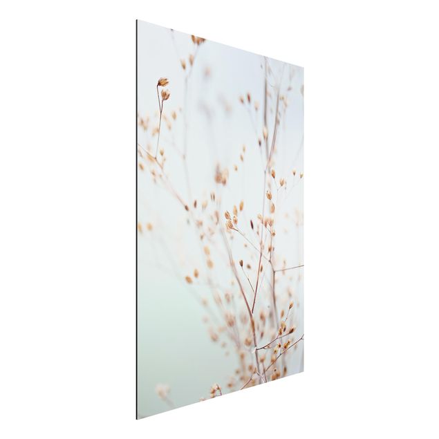 Bilder für die Wand Pastellknospen am Wildblumenzweig