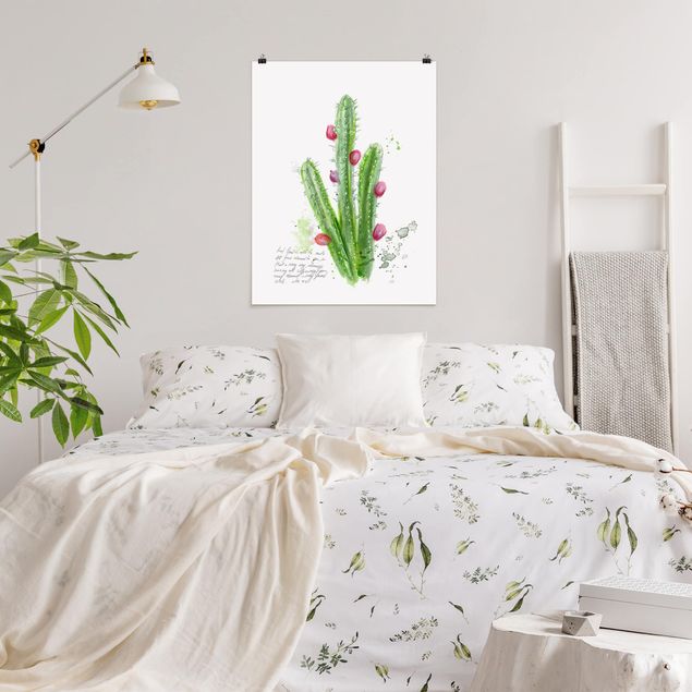 Poster Sprüche Kaktus mit Bibelvers II