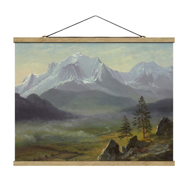 Stoffbilder Albert Bierstadt - Mont Blanc