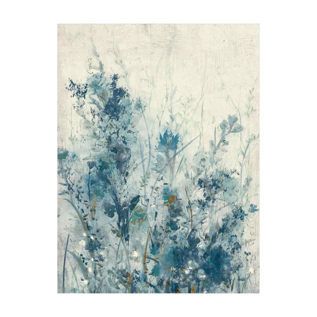 Teppich Blumen Blaue Frühlingswiese I