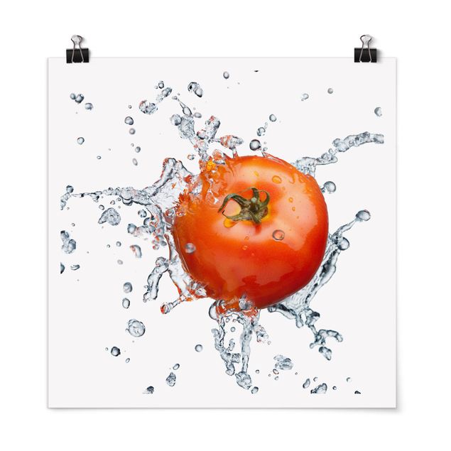 Poster - Frische Tomate - Quadrat 1:1