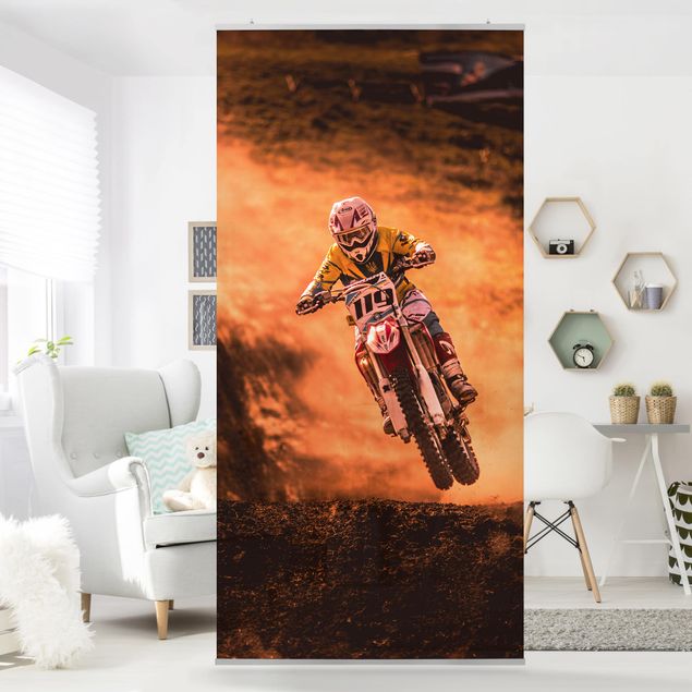 Vorhang Raumteiler Motocross Im Staub