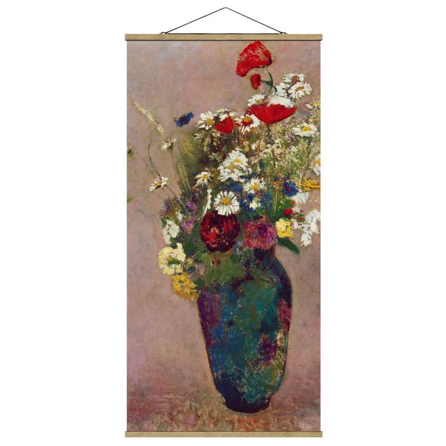 Kunstdrucke Odilon Redon - Blumenvase mit Mohn