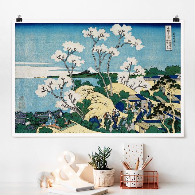 Kunstkopie Poster Katsushika Hokusai - Der Fuji von Gotenyama
