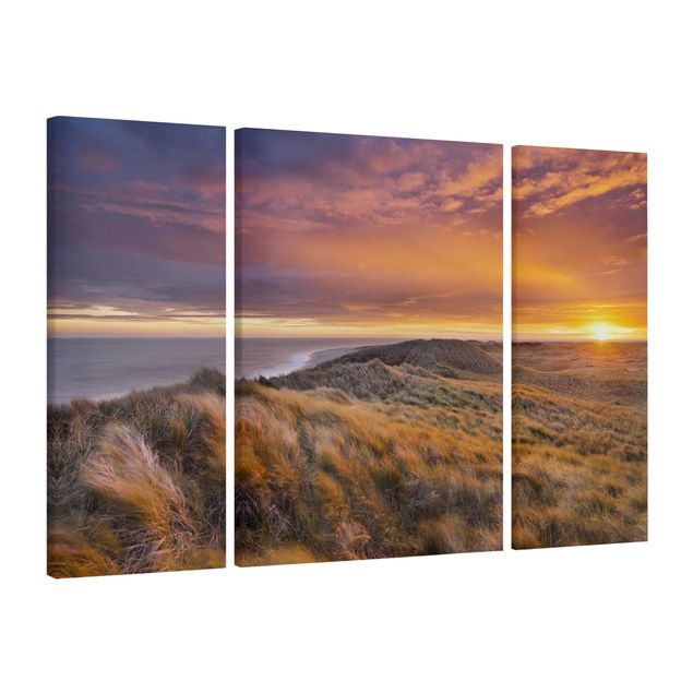 Leinwandbilder Landschaft Sonnenaufgang am Strand auf Sylt