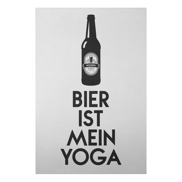 Alu Dibond Druck Bier Ist Mein Yoga