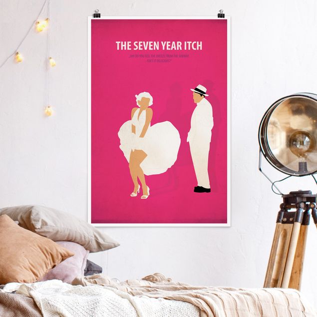 Poster Illustration Filmposter The seven year itch
