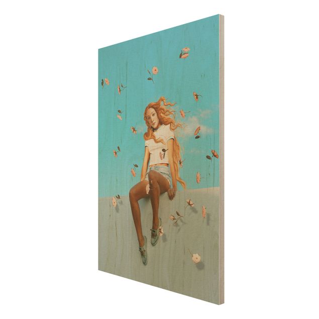 Moderne Holzbilder Retro Venus
