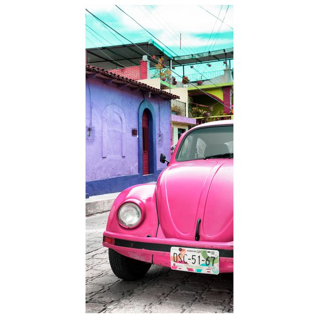 Raumteiler - Pink VW Beetle 250x120cm