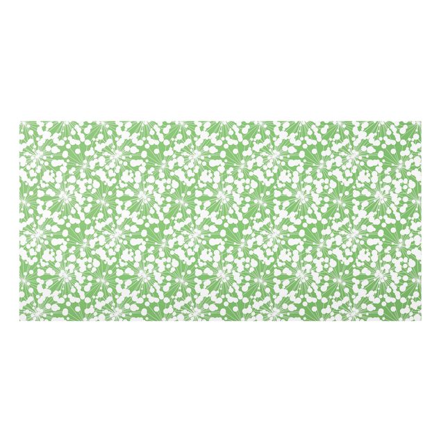 Spritzschutz Küche Natürliches Muster Pusteblume mit Punkten vor Grün