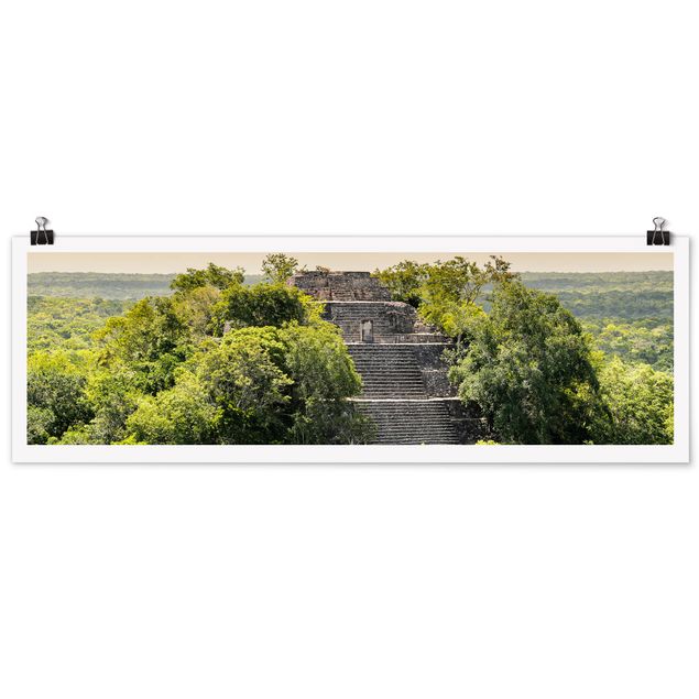 Bilder für die Wand Pyramide von Calakmul