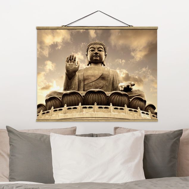 Wandbilder Großer Buddha Sepia