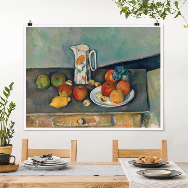 Bilder Impressionismus Paul Cézanne - Stillleben Milchkrug