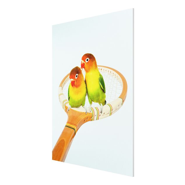 Schöne Wandbilder Tennis mit Vögeln