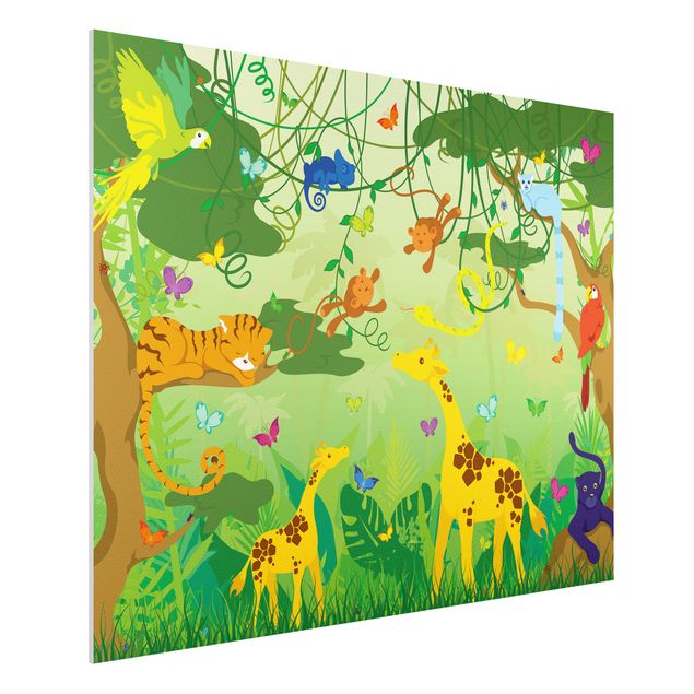 Wandbilder Tiere Dschungelspiel
