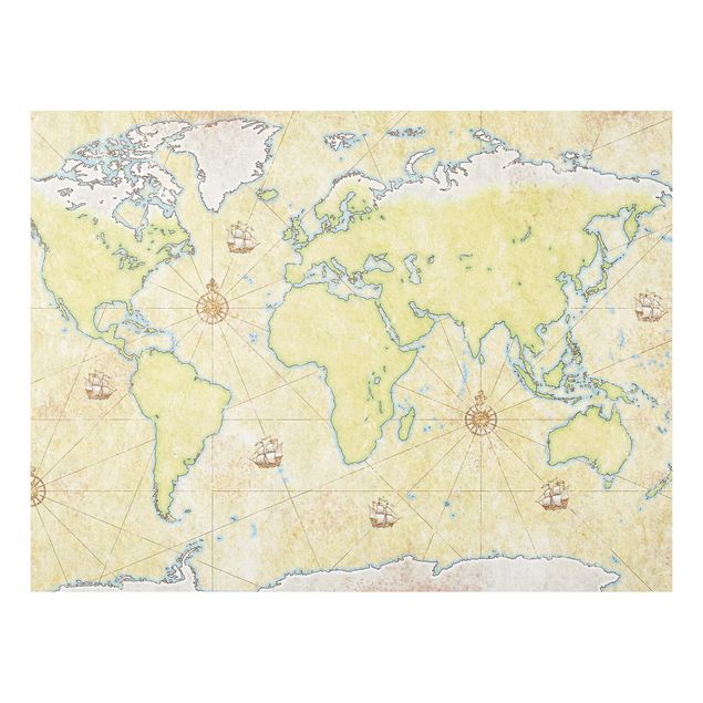 Schöne Wandbilder World Map