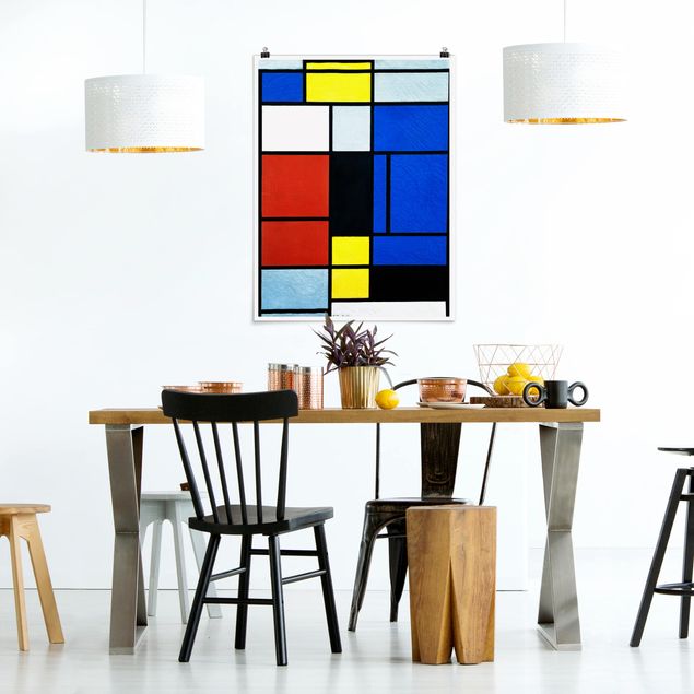 Wandbilder abstrakt Piet Mondrian - Tableau No. 1