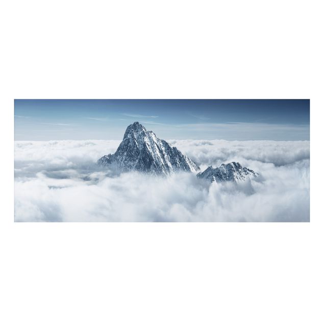 Alu Dibond Bilder Die Alpen über den Wolken