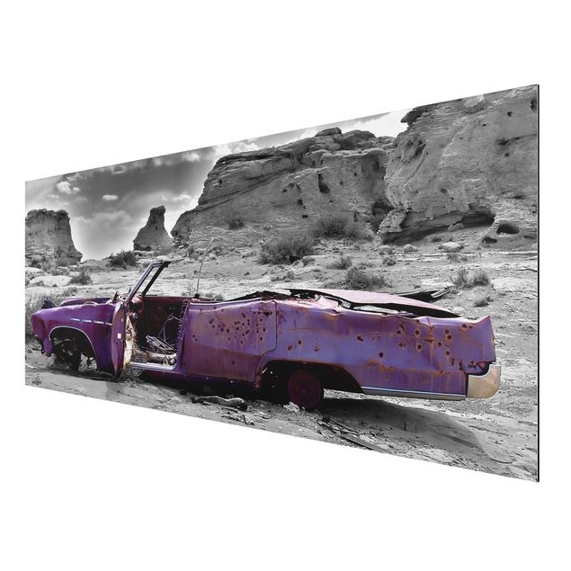 Alu-Dibond Bild - Pink Cadillac