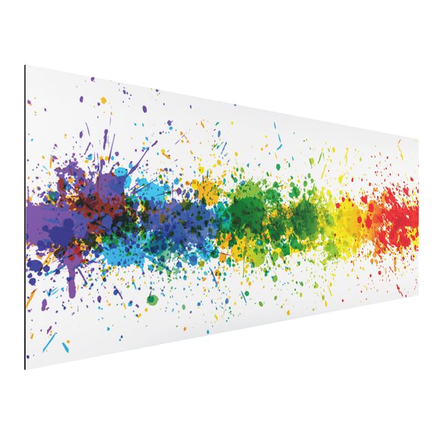 Wandbilder abstrakt Rainbow Splatter