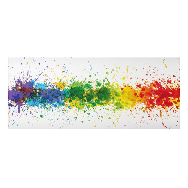 Schöne Wandbilder Rainbow Splatter