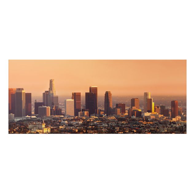 Alu Dibond Bilder Skyline of Los Angeles