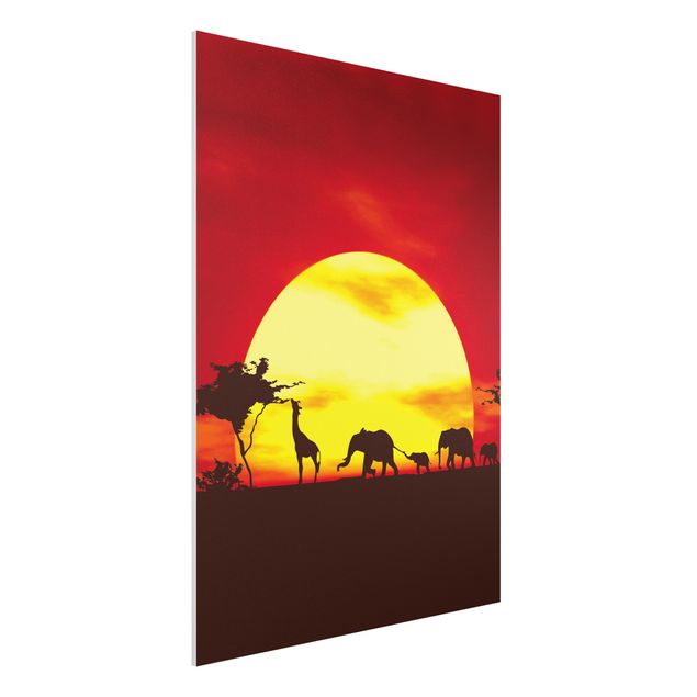 Wandbilder Tiere Sunset Caravan