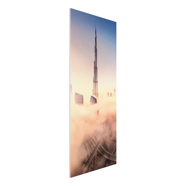 Bilder auf Hartschaumplatte Himmlische Skyline von Dubai