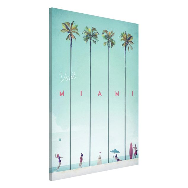 Magnettafel Strand Reiseposter - Miami