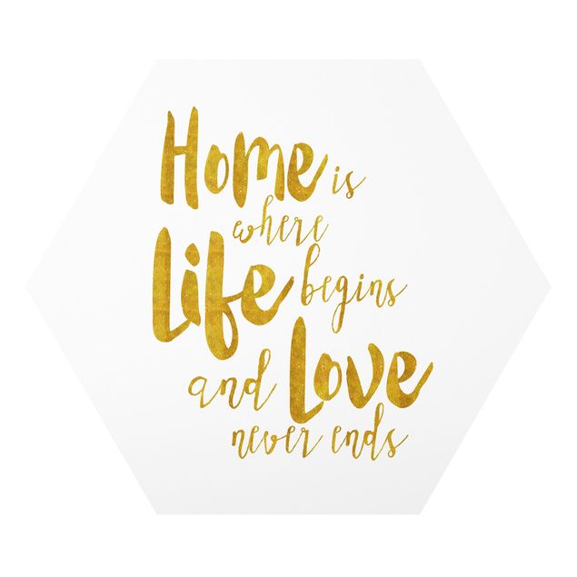 Hexagon Bild Forex - Home is where Life begins Gold
