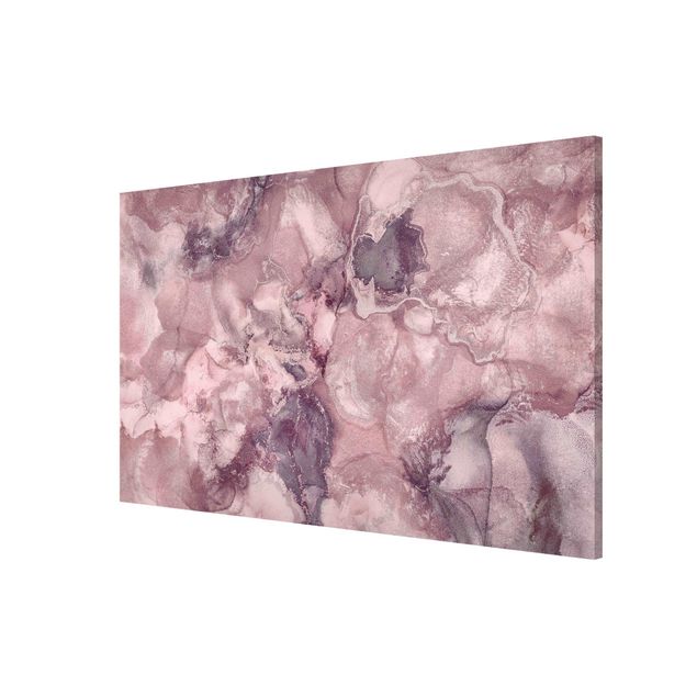 Bilder für die Wand Farbexperimente Marmor Violett