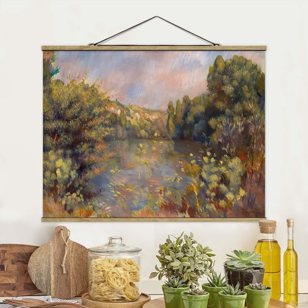 Kunstdrucke Impressionismus Auguste Renoir - Landschaft mit See