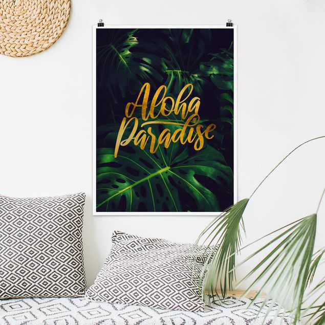 Blumen Poster Dschungel - Aloha Paradise