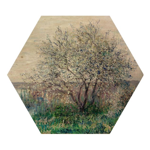 Holzbilder Claude Monet - Frühlingsstimmung