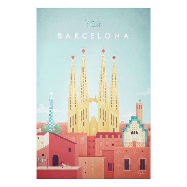 Schöne Wandbilder Reiseposter - Barcelona