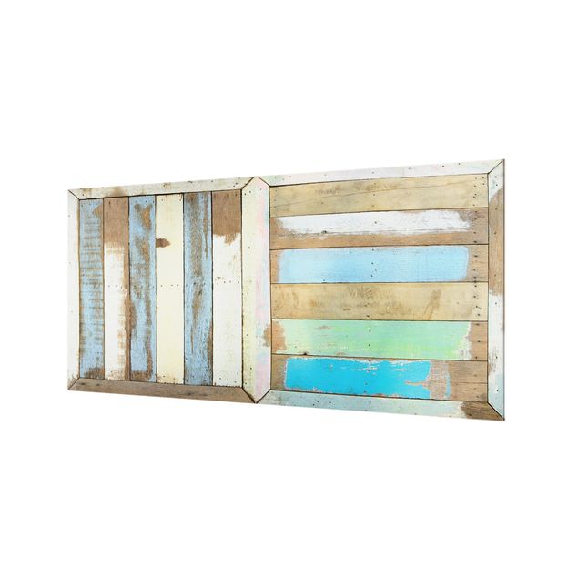 Spritzschutz Glas - Rustic Timber - Querformat - 2:1