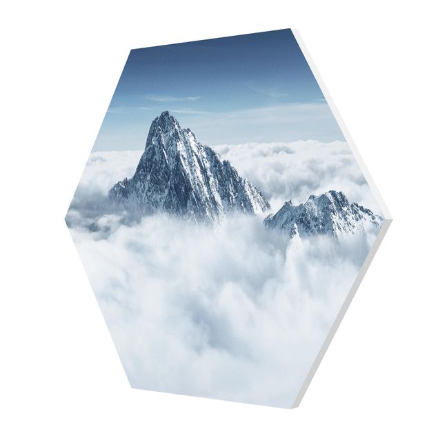 Hexagon Bild Forex - Die Alpen über den Wolken