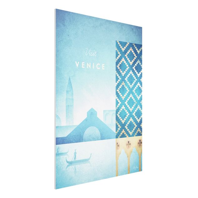 Bilder auf Hartschaumplatte Reiseposter - Venedig