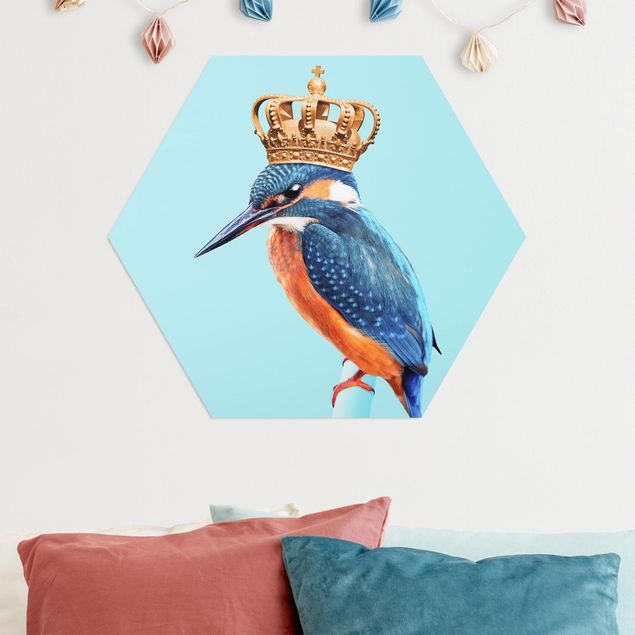 Wandbilder Eisvogel mit Krone