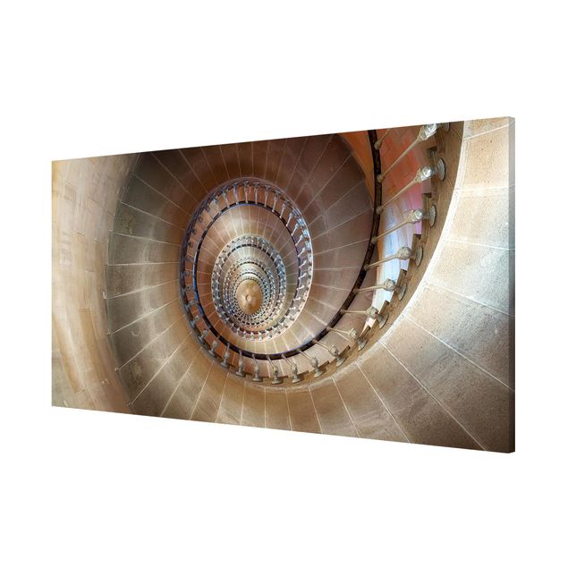 Bilder für die Wand Spiralförmiger Treppenaufgang in Chicago