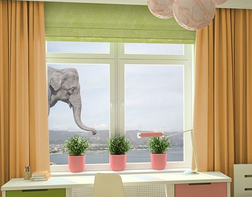 Fenstersticker Tiere Elefant