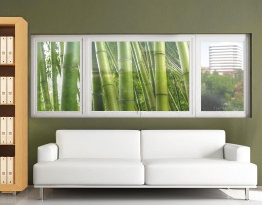 Fensterbilder Natur Bamboo