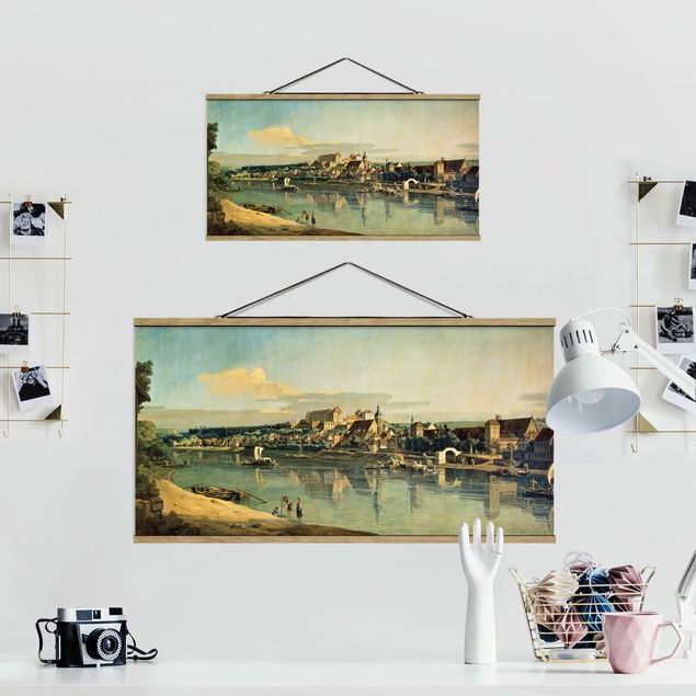 Stoffbilder Bernardo Bellotto - Blick auf Pirna